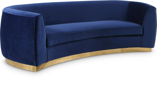 Julian Blue Velvet Sofa - 620Navy-S - Vega Furniture