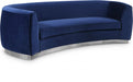 Julian Blue Velvet Sofa - 621Navy-S - Vega Furniture