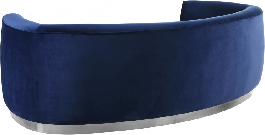 Julian Blue Velvet Sofa - 621Navy-S - Vega Furniture