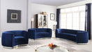 Julian Blue Velvet Sofa - 621Navy-S - Vega Furniture