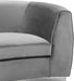 Julian Grey Velvet Chair - 621Grey-C - Vega Furniture