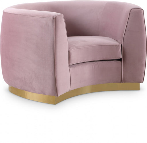 Julian Pink Velvet Chair - 620Pink-C - Vega Furniture