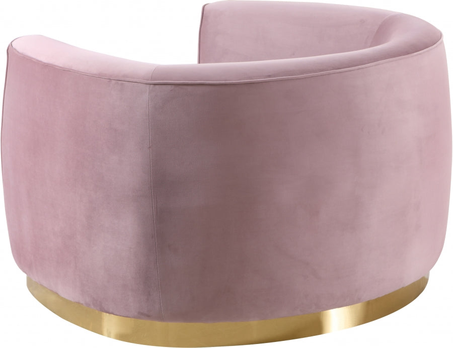 Julian Pink Velvet Chair - 620Pink-C - Vega Furniture