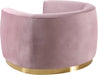 Julian Pink Velvet Chair - 620Pink-C - Vega Furniture