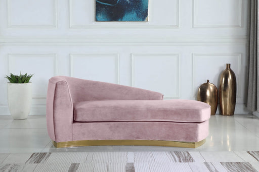 Julian Pink Velvet Chaise Lounge - 620Pink-Chaise - Vega Furniture