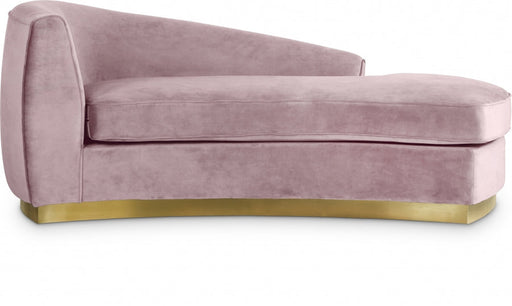 Julian Pink Velvet Chaise Lounge - 620Pink-Chaise - Vega Furniture
