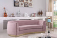 Julian Pink Velvet Sofa - 620Pink-S - Vega Furniture