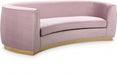 Julian Pink Velvet Sofa - 620Pink-S - Vega Furniture