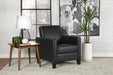 Julio Upholstered Accent Chair with Track Arms Black - 909478 - Vega Furniture