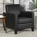 Julio Upholstered Accent Chair with Track Arms Black - 909478 - Vega Furniture