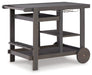 Kailani Gray Serving Cart - P030-661 - Vega Furniture