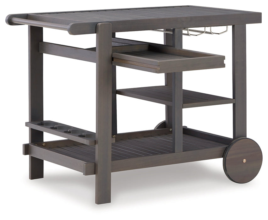 Kailani Gray Serving Cart - P030-661 - Vega Furniture
