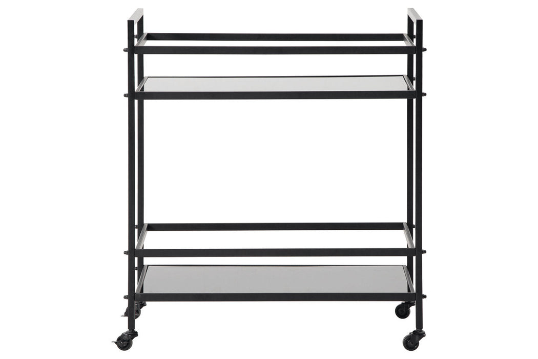 Kailman Black Bar Cart - A4000097 - Vega Furniture