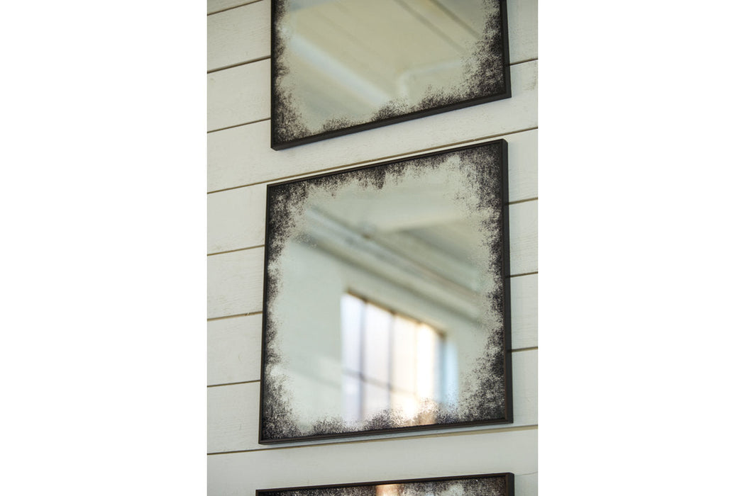 Kali Black Accent Mirror, Set of 3 - A8010289 - Vega Furniture