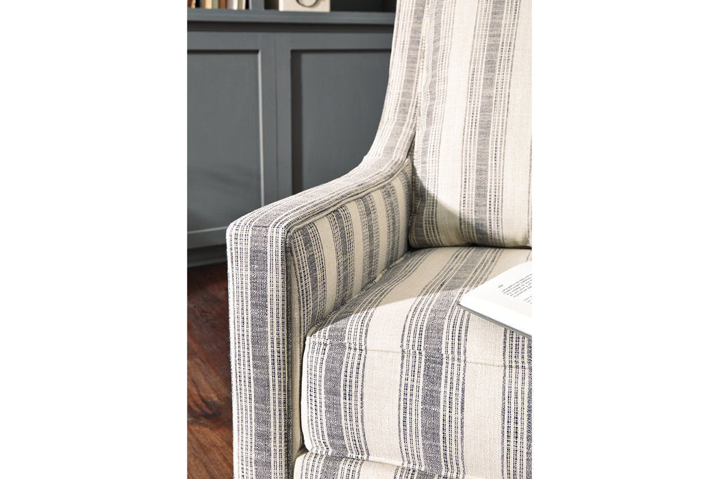 Kambria Ivory/Black Accent Chair - A3000207 - Vega Furniture