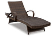 Kantana Brown Chaise Lounge, Set of 2 - P283-815 - Vega Furniture