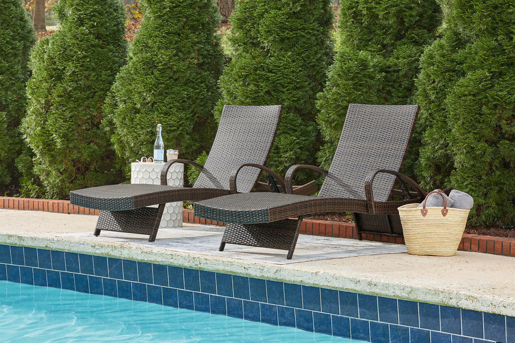 Kantana Brown Chaise Lounge, Set of 2 - P283-815 - Vega Furniture