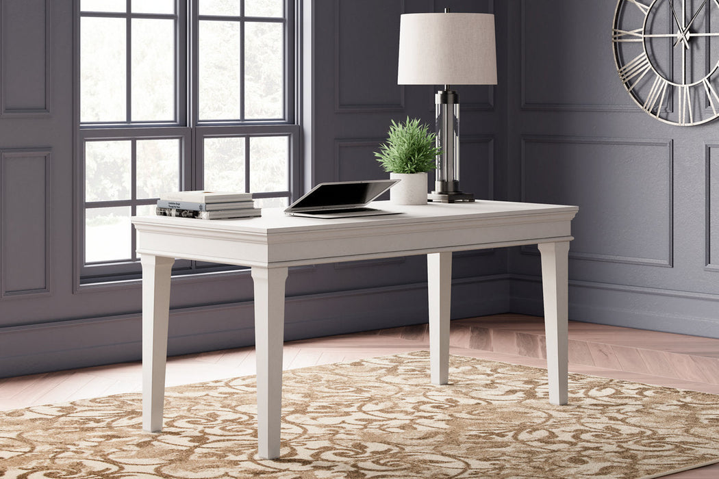 Kanwyn Whitewash Home Office Desk - H777-44 - Vega Furniture