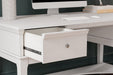Kanwyn Whitewash Home Office Storage Leg Desk - H777-26 - Vega Furniture