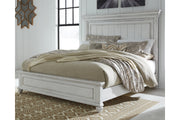 Kanwyn Whitewash King Panel Bed - SET | B777-56 | B777-58 | B777-97 - Vega Furniture