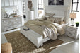 Kanwyn Whitewash King Panel Bed with Storage Bench - SET | B777-56S | B777-58 | B777-97 - Vega Furniture