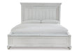 Kanwyn Whitewash King Panel Bed with Storage Bench - SET | B777-56S | B777-58 | B777-97 - Vega Furniture