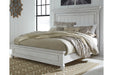 Kanwyn Whitewash Queen Panel Bed - SET | B777-54 | B777-57 | B777-96 - Vega Furniture