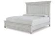 Kanwyn Whitewash Queen Panel Bed - SET | B777-54 | B777-57 | B777-96 - Vega Furniture