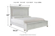 Kanwyn Whitewash Queen Panel Bed with Storage Bench - SET | B777-54S | B777-57 | B777-96 - Vega Furniture