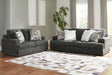 Karinne Smoke Living Room Set - SET | 3140238 | 3140235 - Vega Furniture