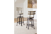 Karisslyn Whitewash/Black Counter Height Barstool, Set of 2 - D336-124 - Vega Furniture