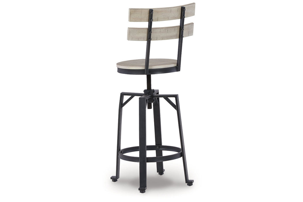 Karisslyn Whitewash/Black Counter Height Barstool, Set of 2 - D336-124 - Vega Furniture