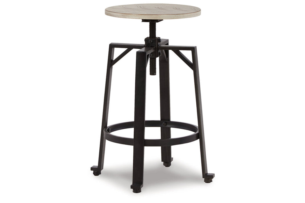 Karisslyn Whitewash/Black Counter Height Stool, Set of 2 - D336-024 - Vega Furniture