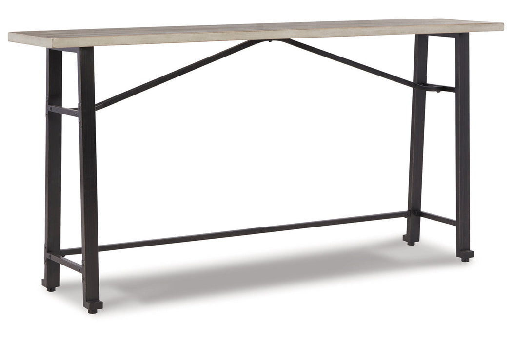 Karisslyn Whitewash/Black Long Counter Table - D336-52 - Vega Furniture