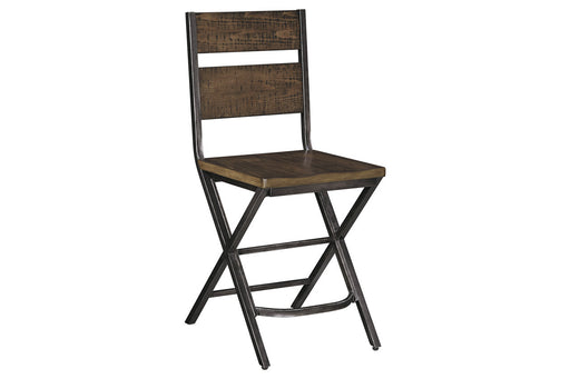 Kavara Medium Brown Counter Height Barstool, Set of 2 - D469-124 - Vega Furniture