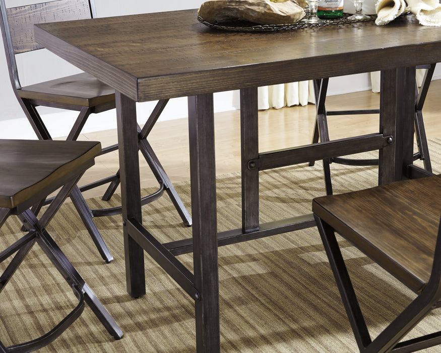 Kavara Medium Brown Counter Height Dining Table - D469-13 - Vega Furniture