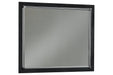 Kaydell Black Bedroom Mirror (Mirror Only) - B1420-36 - Vega Furniture