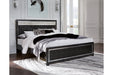 Kaydell Black King Upholstered Panel Bed - SET | B1420-158 | B1420-56 | B1420-97 - Vega Furniture