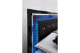 Kaydell Black King Upholstered Panel Bed - SET | B1420-56 | B1420-58 | B1420-95 | B100-14 - Vega Furniture