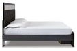 Kaydell Black King Upholstered Panel Storage Platform Bed - SET | B100-14 | B1420-158 | B1420-56S | B1420-95 - Vega Furniture