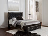 Kaydell Black LED Storage Panel Bedroom Set - SET | B1420-56S | B1420-58 | B1420-97 | B1420-31 | B1420-92 - Vega Furniture