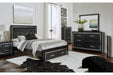 Kaydell Black Queen Panel Bed with Storage - SET | B1420-54S | B1420-57 | B1420-96 - Vega Furniture