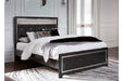 Kaydell Black Queen Upholstered Panel Bed - SET | B1420-157 | B1420-54 | B1420-96 - Vega Furniture