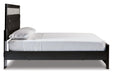 Kaydell Black Queen Upholstered Panel Bed - SET | B1420-157 | B1420-54 | B1420-96 - Vega Furniture