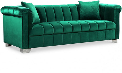Kayla Green Velvet Sofa - 615Green-S - Vega Furniture