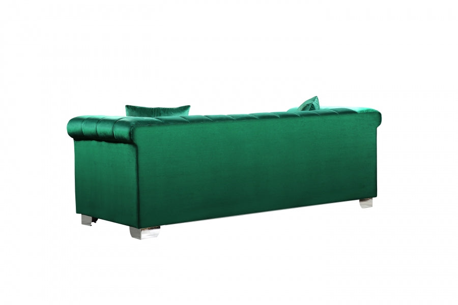 Kayla Green Velvet Sofa - 615Green-S - Vega Furniture