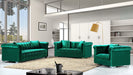 Kayla Green Velvet Sofa - 615Green-S - Vega Furniture