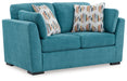 Keerwick Teal Loveseat - 6750735 - Vega Furniture