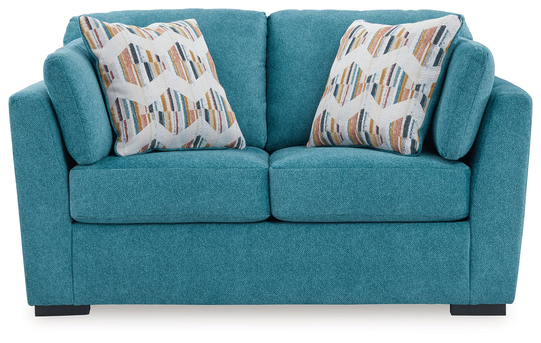 Keerwick Teal Loveseat - 6750735 - Vega Furniture