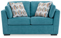 Keerwick Teal Loveseat - 6750735 - Vega Furniture